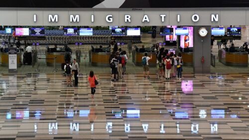 Refugee Settlement Immigration at Airport image